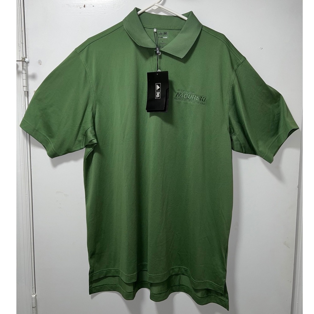 Adidas Golf Polo Shirt, Bronko Nagurski Charlotte Touchdown Club, Green XL